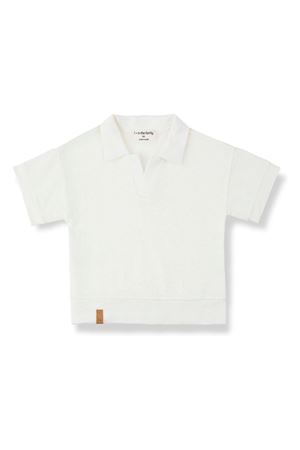 Polo in lino bianco 1+IN THE FAMILY KIDS | VAJOLOFFWHITE